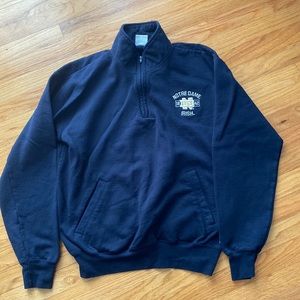 Champion Notre Dame Navy 1/4 zip hoodie